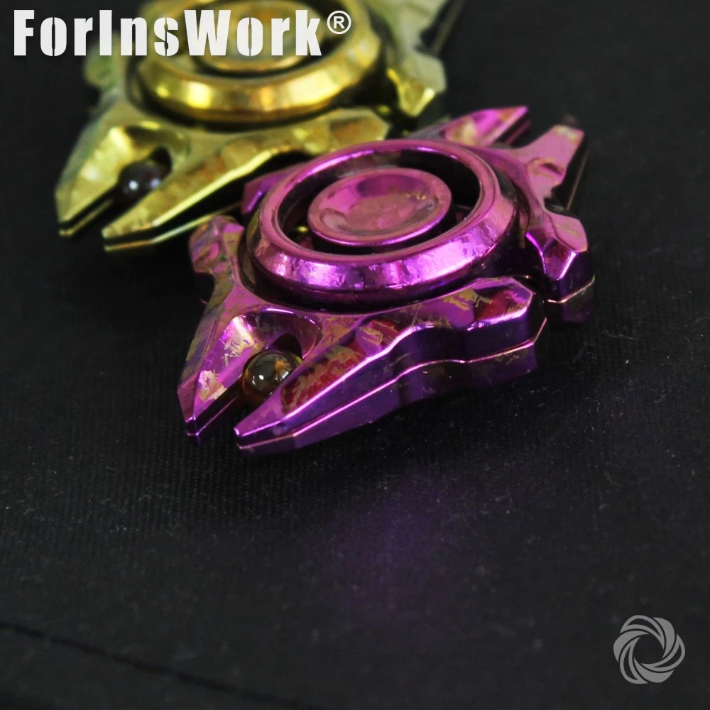 モビウス EDC ロングボウ アイスクリスタル チタン ハンドスピナー フィジェットスピナー ストレス解消グッズ フィジェットスピナー