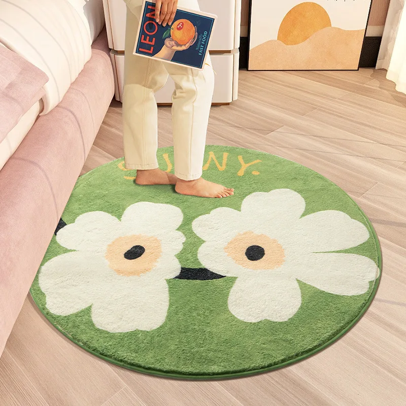 Kinder Runde Teppich Moderne Wohnzimmer Flauschigen Teppich Pelzigen Matte Für Kinder Schlafzimmer Teppich Hause Teppiche Zimmer Kinder Fell Teppich matte