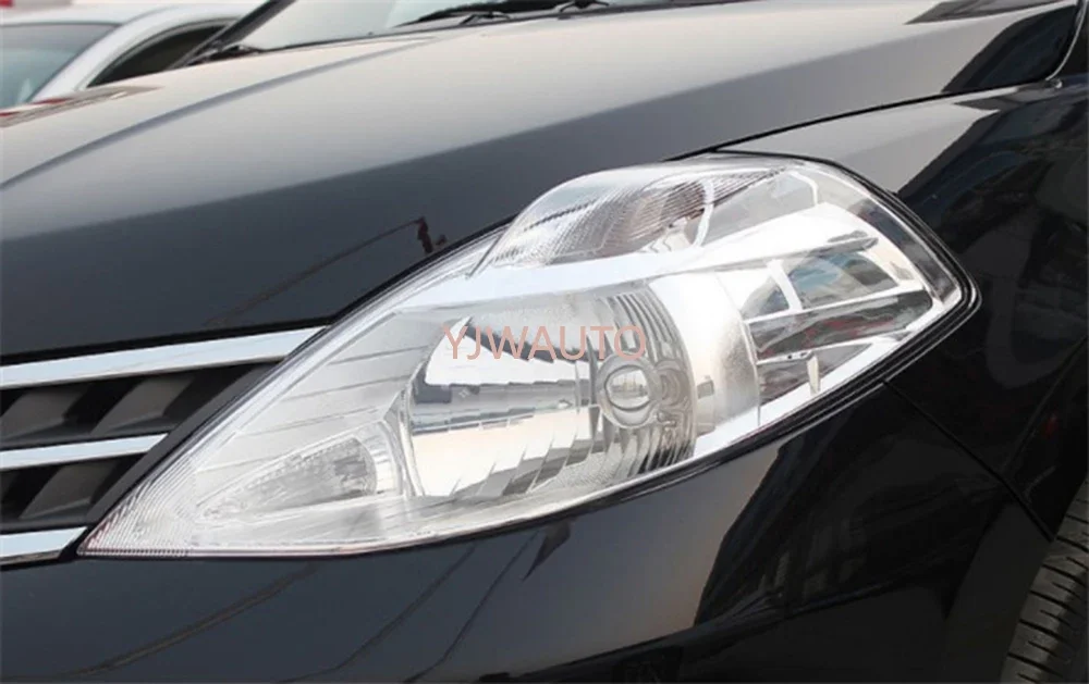 For Nissan Tiida Versa 2008 2009 2010 Headlamp Cover Car Headlight Lens Replacement Front Lampshade Glass Auto Shell