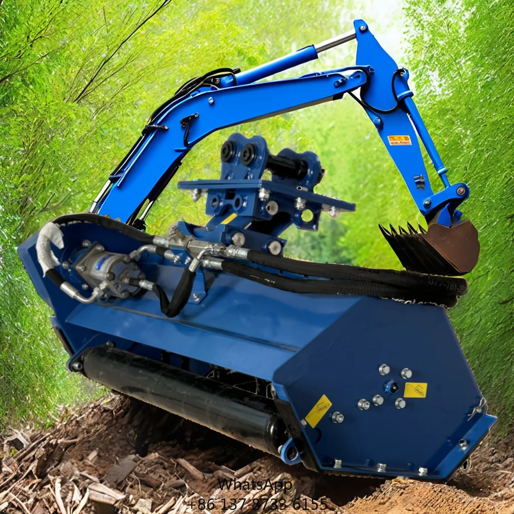 Mini Flail Mower/ Head Shredder / Mulcher For MID-Large Tractor Mower Mini Excavator Lawn Mower