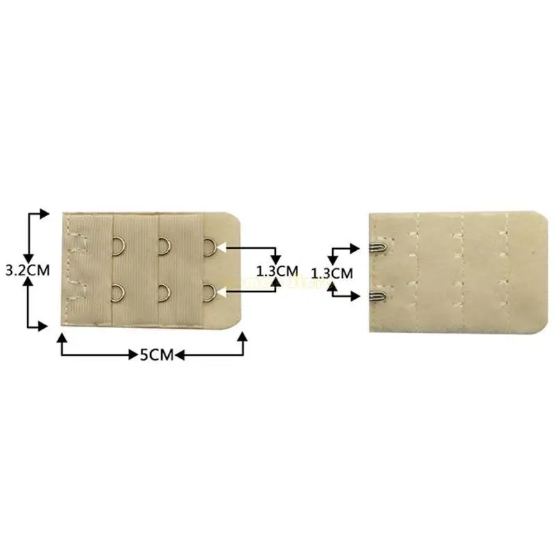 31BF إمرأة لينة مريحة حمالة صدر مرنة تمديد تمديد حزام 2 هوك 3 صف السيدات Bralette الفرقة حزام قابل للضبط مشبك