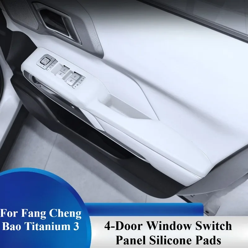 For Fang Cheng Bao Titanium 3 Tai 3 Denza B3 Door Window Switch Panel Protector Pad Anti Scratch Interior Trim Accessories