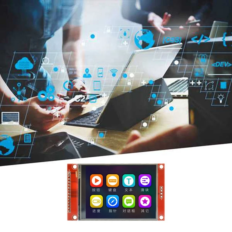 Top Deals 2Pcs 2.8 Inch 240X320 SPI TFT LCD Display Module SPI Serial Port 51 Drive ILI9341V LCD Serial Port Module STM32