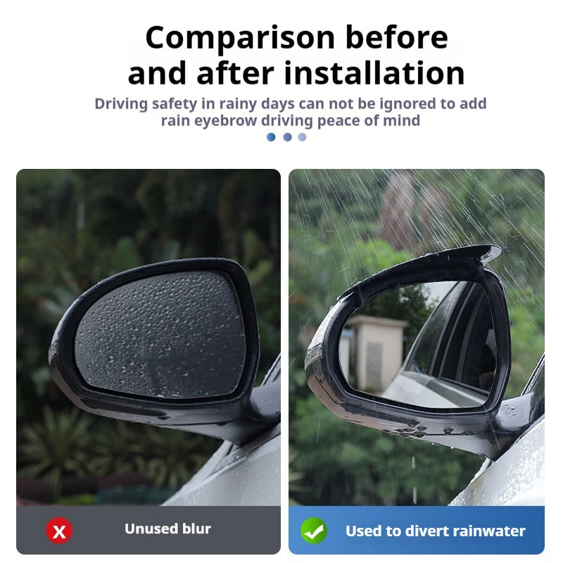 2 قطعة سيارة مرآة الرؤية الخلفية المطر الحاجب ألياف الكربون الشمس قناع الظل لشروليه كولورادو كروز سبارك كابتيفا ماليبو تراكس