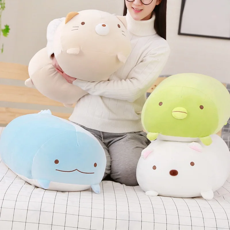 

28CM Soft Animal Cartoon Pillow Cushion Cute Fat Dog Cat Totoro Penguin Pig Frog Plush Toy Stuffed Lovely kids Birthyday Gift