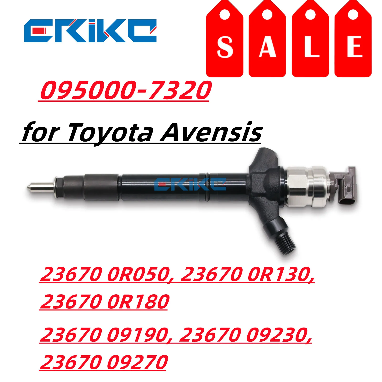 095000-7320 Diesel Fuel Injector 095000-7321 Common Rail Nozzle 095000-7322 for DENSO Toyota 23670-0R180 23670-09230 23670-09270