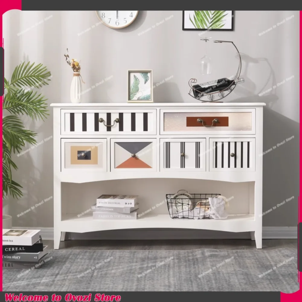 

Floor Living Room Cabinet Handle Organizer Safety Sideboards White Cabinets Drawer Kitchen Szafki Do Salonu Home Decoration