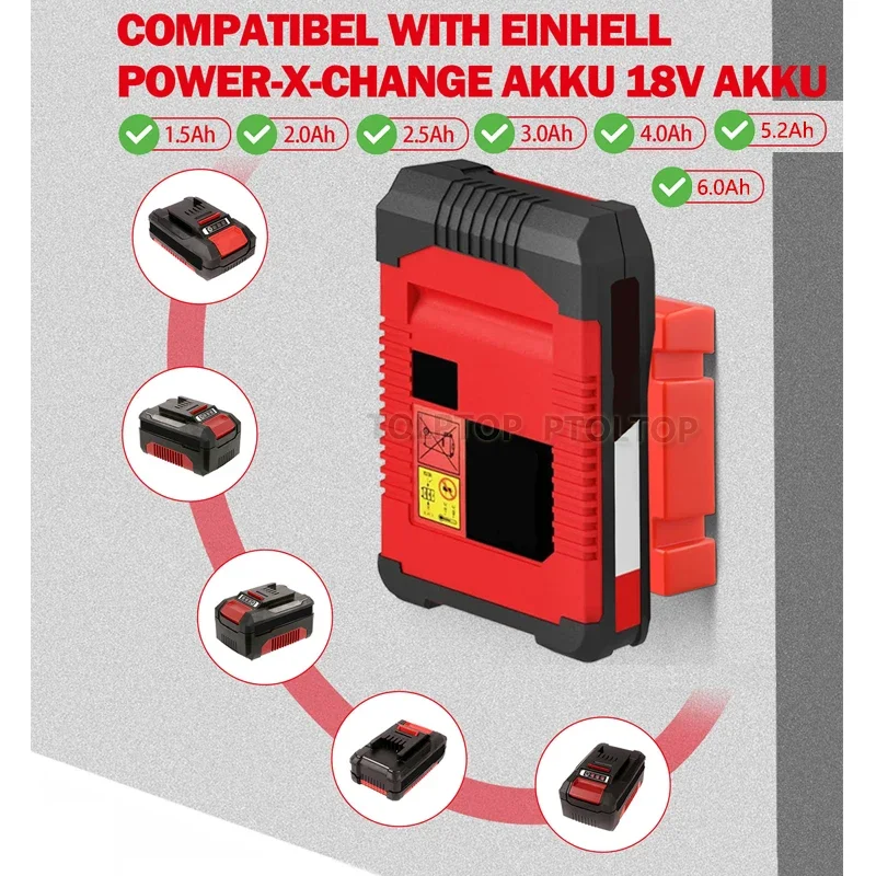 5 шт. держатель батареи, для Einhell Power X-Change, базовый кронштейн держателя батареи, настенная стойка для хранения, стойка для батареек