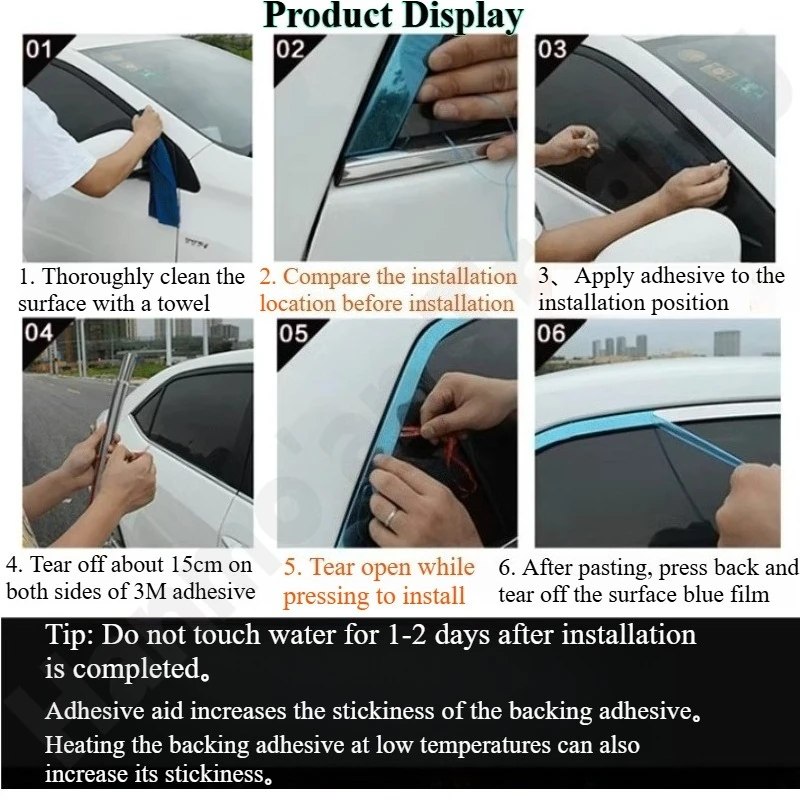 

for Kia Cerato 2005 2006 2007 2008 2010 2012 Stainless steel window decorative strip