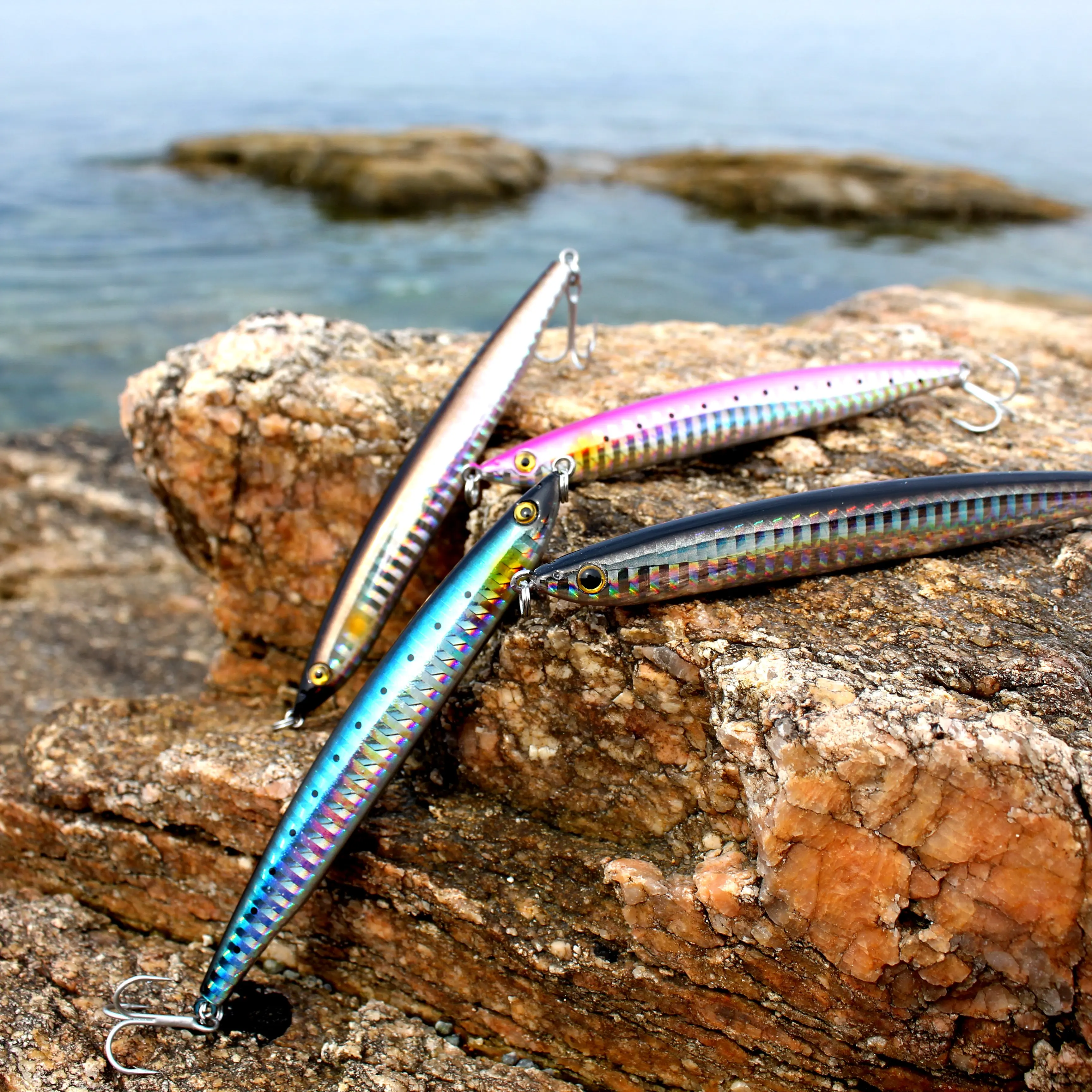 AOCLU Sinking Stick 105mm 27g Nadel Form Wobbler Harten Köder Minnow Crank VIB Bleistift Locken VMC Haken Ozean boot Küsten Kämpfer – Detail 2