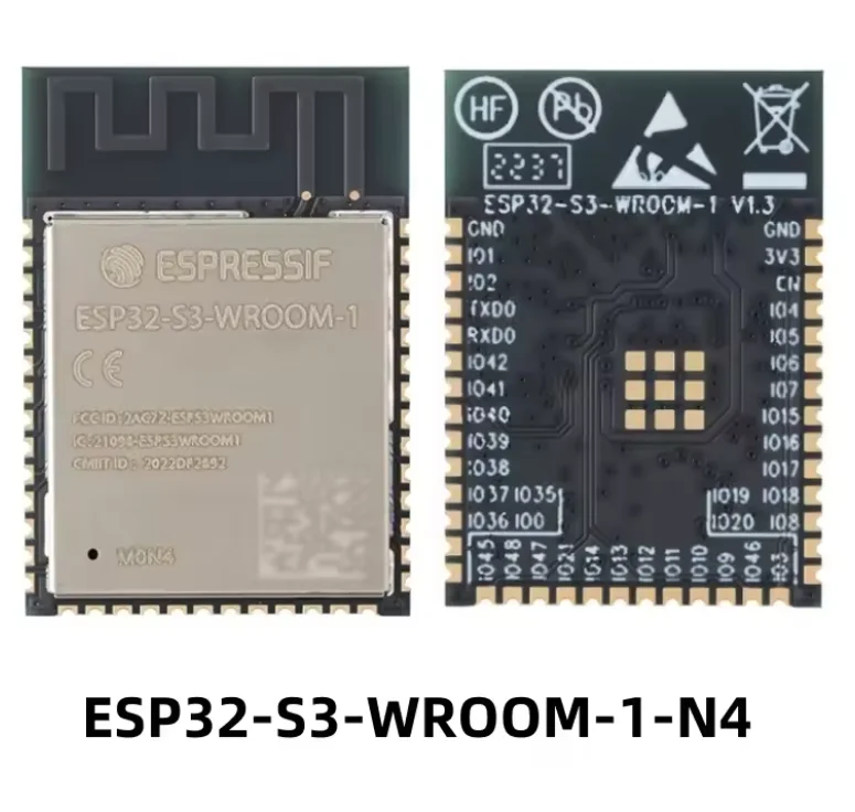 ESP32-S3-WROOM-1 4MB, 8MB, 16MB Wi-Fi Bluetooth 32-bit dual-core MCU module
