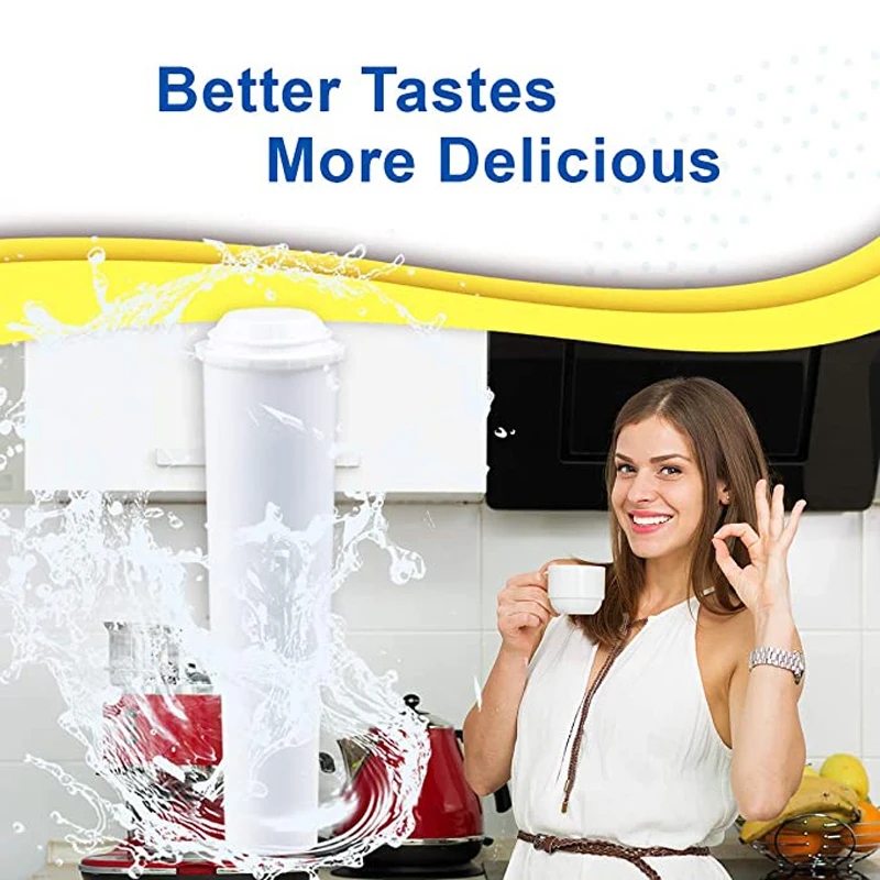 Совместим с фильтром для воды для кофемашины, 60209, 68739, 62911, сертифицированным TÜV SÜD.