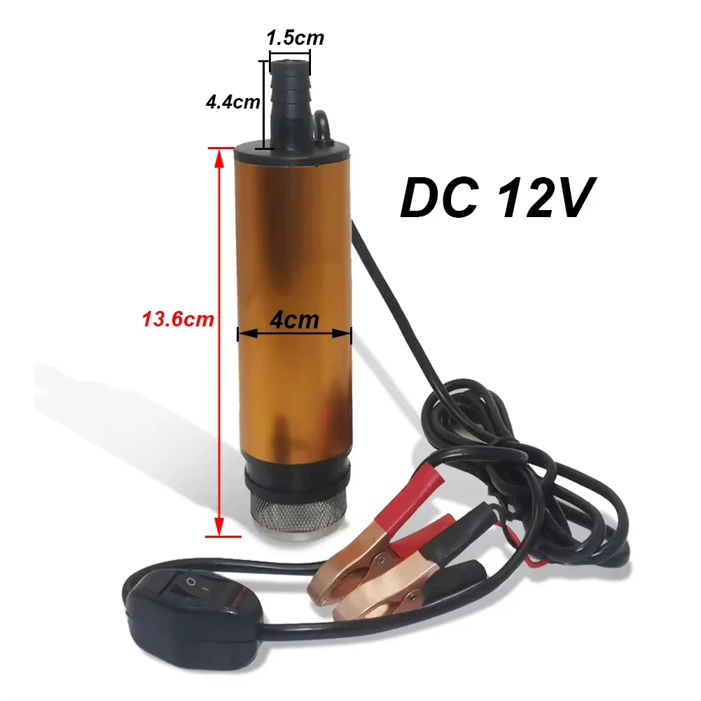 1 قطعة المحمولة الصغيرة 12 فولت الكهربائية تيار مستمر موزع وقود الديزل 24 فولت مضخة زيت كهربائية مضخة السيارات مضخة زيت الديزل أخف وزيت