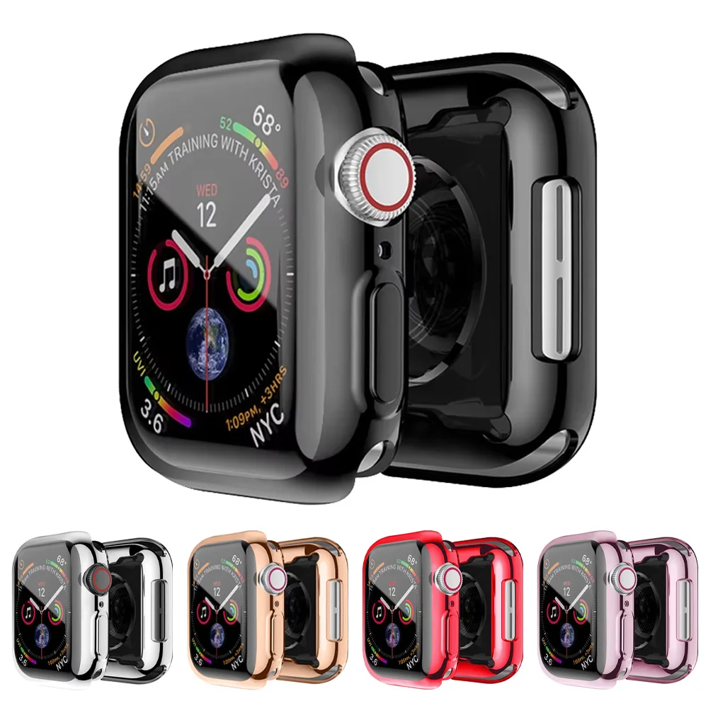 Coque en TPU pour Apple Watch Ultra 3 2 1 49mm 11 10 46mm 42mm 9 8 7 45mm 41mm, étui de Protection résistant aux rayures 6 5 SE 44/40mm