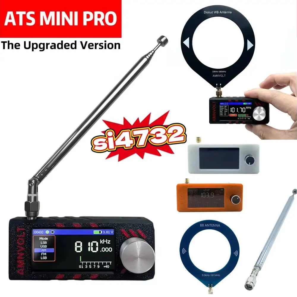 

Модернизированный радиоприемник V3S AMNVOLT Mini SI4732 DSP HF SW FM AM SSB LSB USB полнодиапазонный карманный радиоприемник с усилителем для наушников Hi-Z