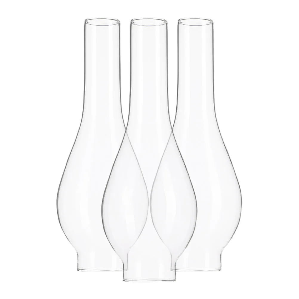 

3 шт. абажур из прозрачного стекла для замены крышки масляной лампы в винтажном стиле ураган дымоход наружное освещение патио