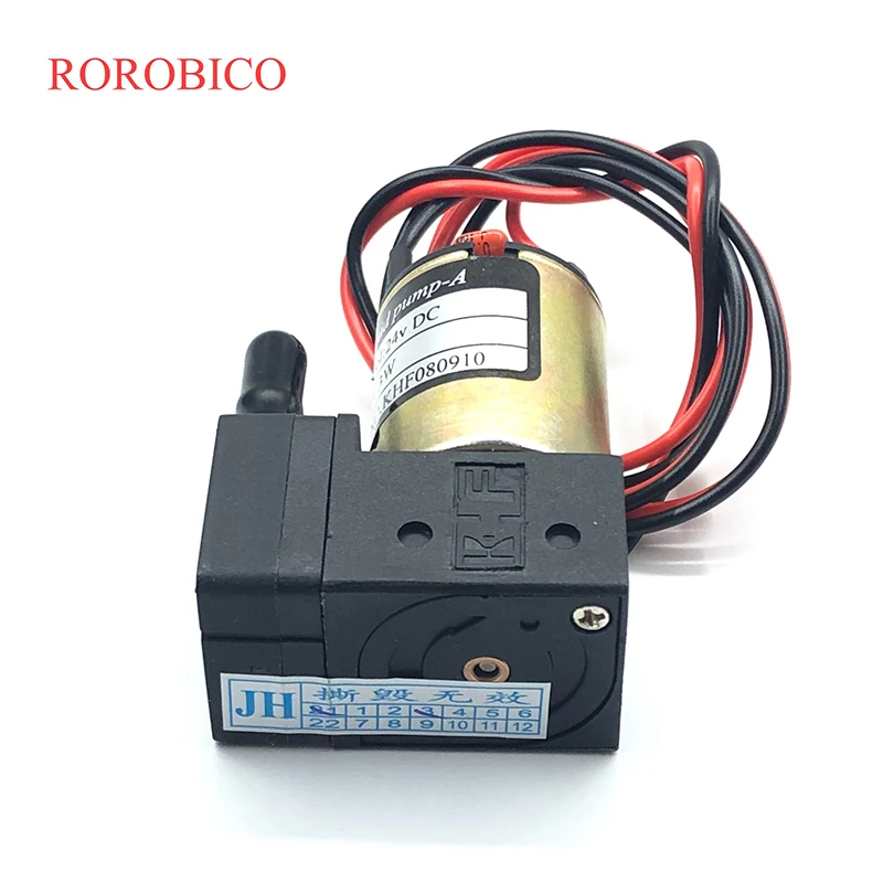 KHF Small Eco Solvent Ink Pump DC 24V 3W 100-200ml/Min For Inkjet Printer Crystal Gongzheng Micro Diaphragm Liquid Pump