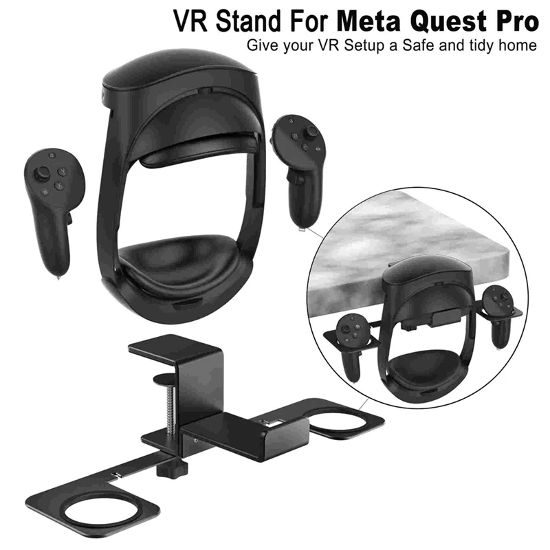 Cabides de armazenamento VR tudo em um, suporte de liga de alumínio para Oculus Quest 2 Pro, deskside, acessórios de reposição