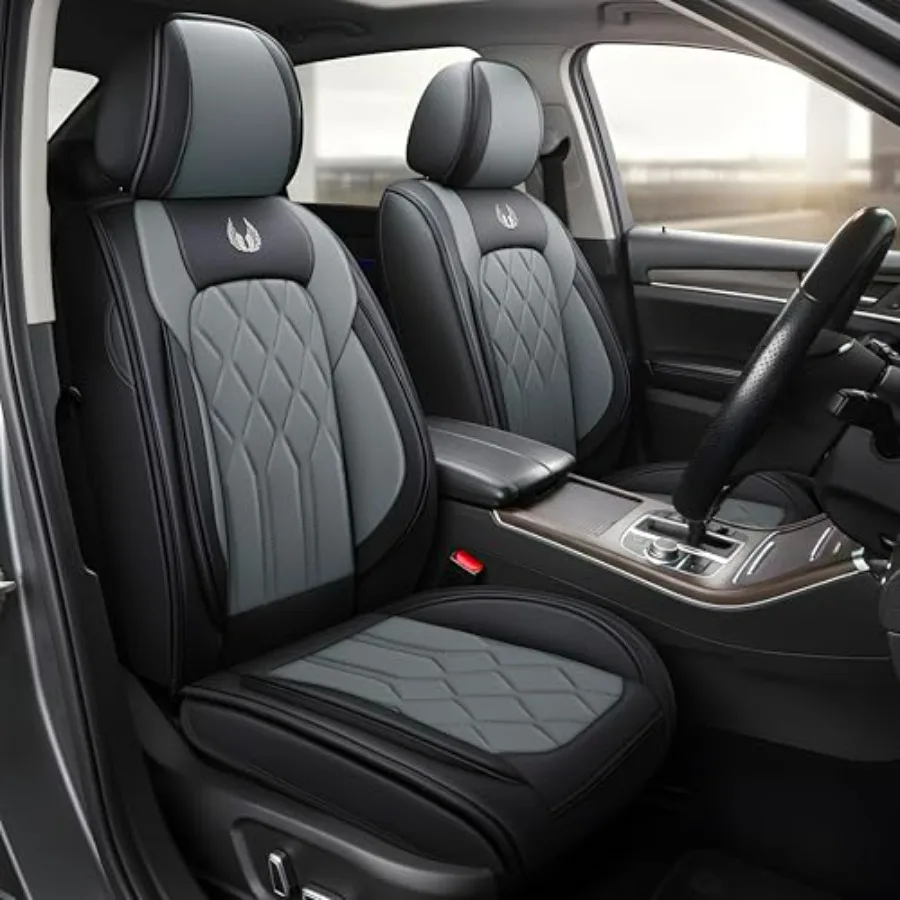 

Чехлы для автомобильных сидений, полный комплект, премиум-класса, водонепроницаемые, из искусственной кожи, универсальные аксессуары, подходят для внедорожников, грузовиков, седанов, автомобилей, класс А.