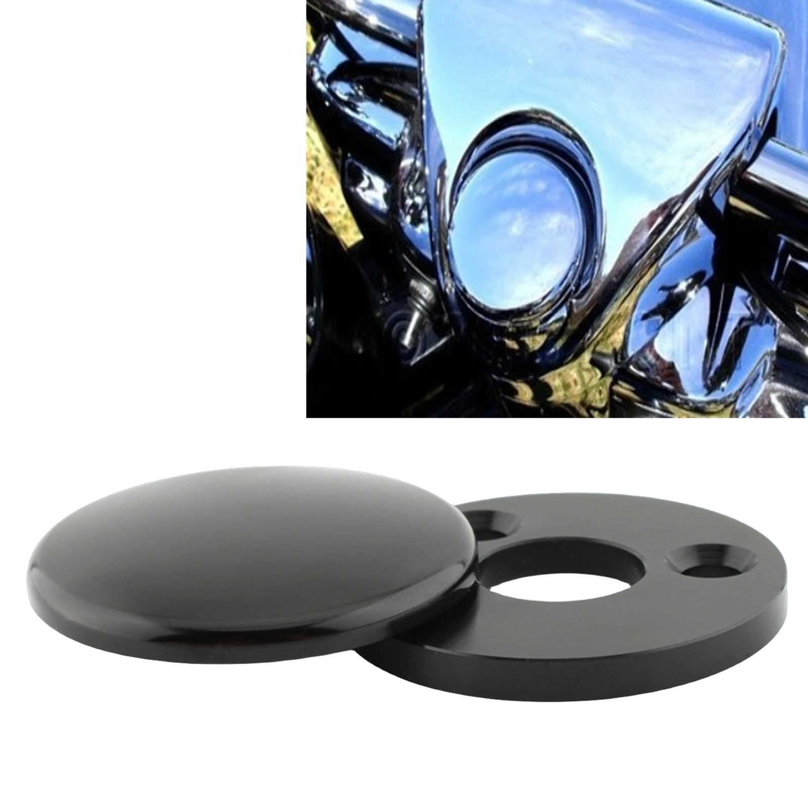 For Road King FLHR Models 1994-Up CVO EFI FLHRCI Motorcycle Fork Lock Cover Caps