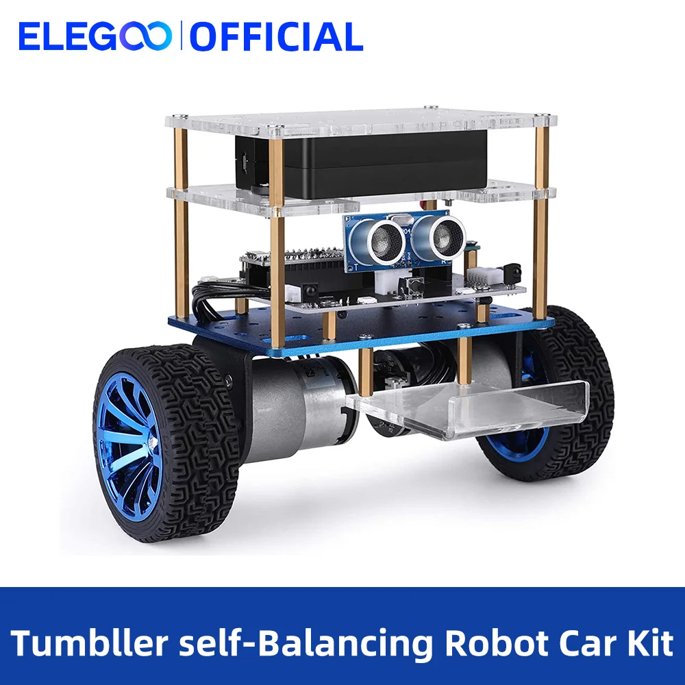 ELEGOO Tumbller Self-Balancing Robot Car Kit Compatible with Arduino, STEM Kits STEM Toys for Kids