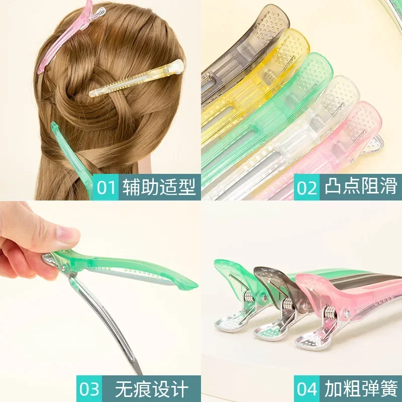 Profesjonalny salon fryzjerski Spinki do włosów Candy Color Plastic Single Prong DIY Alligator Spinka do włosów Pielęgnacja włosów Narzędzia do stylizacji 헤어월월?” — zdjęcie 3