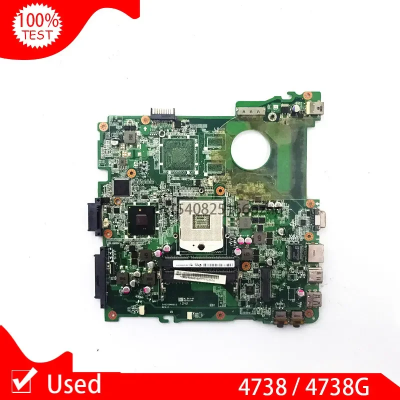 Used DA0ZQ9MB6C0 Laptop Motherboard For ACER 4738 4738Z 4738ZG 4738G Notebook PGA989 DDR3 Main Board