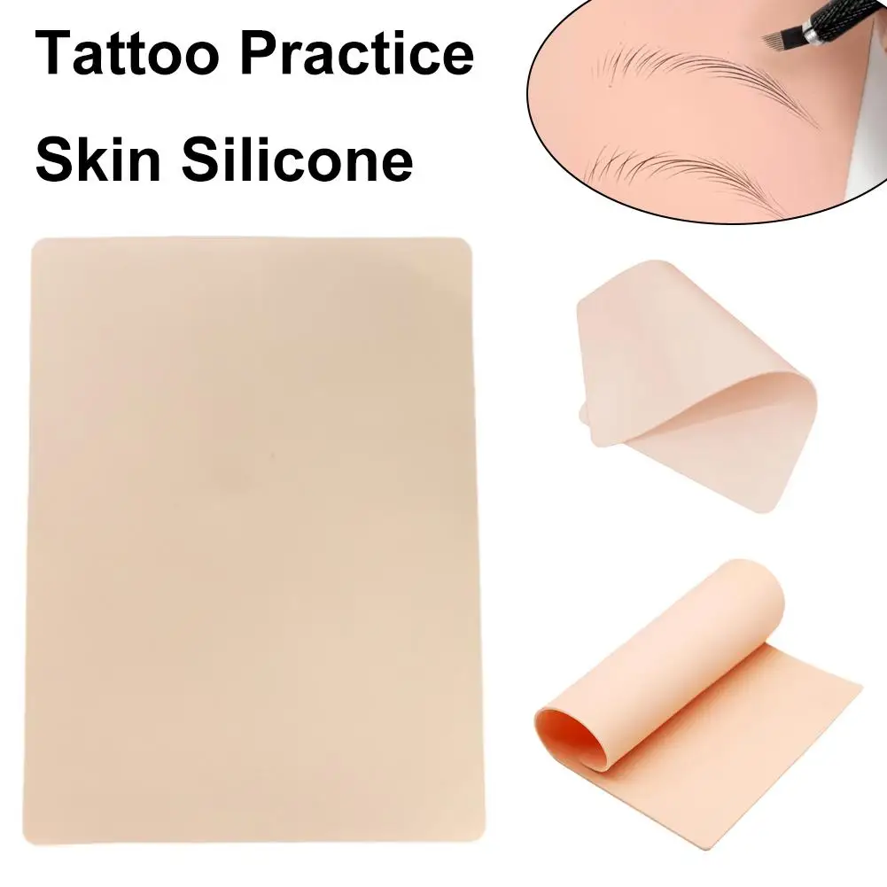 Blank Synthetic Leather Tattoo Practice Skin, Fake Permanent Tool Tattoo Beginner Exercise Makeup, Skin, Y6R1