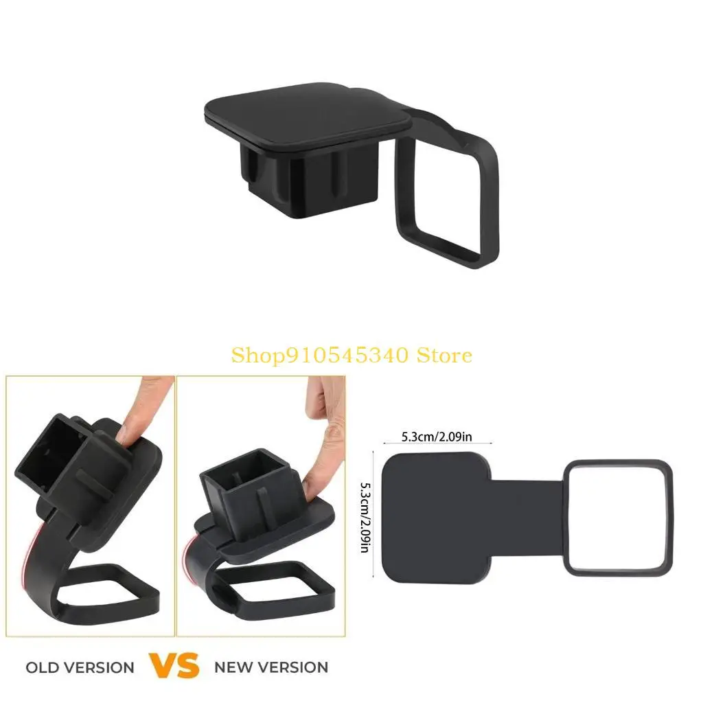 U2JA 1.25 Car Rear Bumper Hitch Cover Square Traction Cover Bumper Tow Eye Hook Cover
