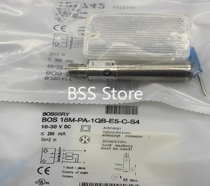 

BOS 18M-PA-1QB-E5-C-S4 BOS 12M-PS-1PB-S4-C Photoelectric Switch Sensor