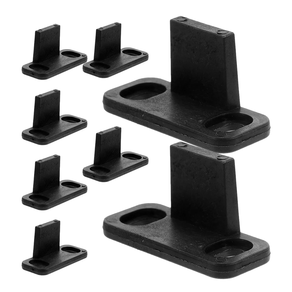 8 Pcs Sliding Door Guide Hardware Barn Floor Guides Soft Close Kit Supplies Furniture