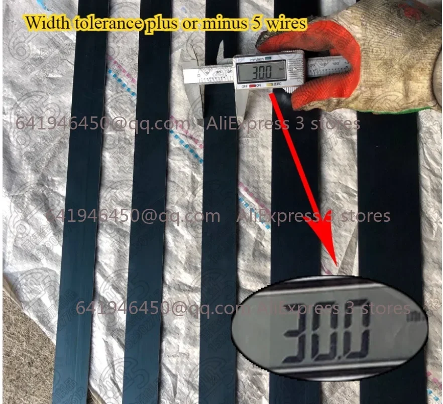 65mn Hoge elastische verenstaalstrip Dikte 0,5-2,5 mm Uitgedraaide mangaanstaalplaat Harde veerpakkingen Lengte 500 mm