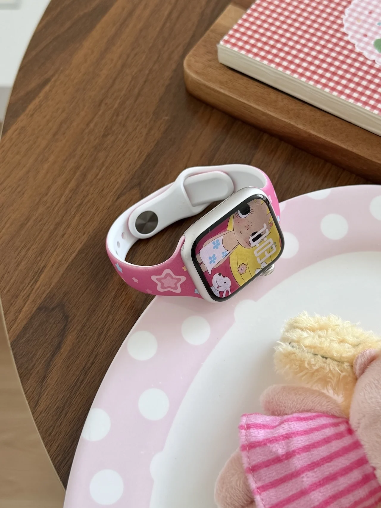 Soft Colorful Star Pattern Silicone Wristband For Apple Watch Ultra SE 11 10 9 8 7 Cute Dopamine Casual Daily Lovely Girls Strap