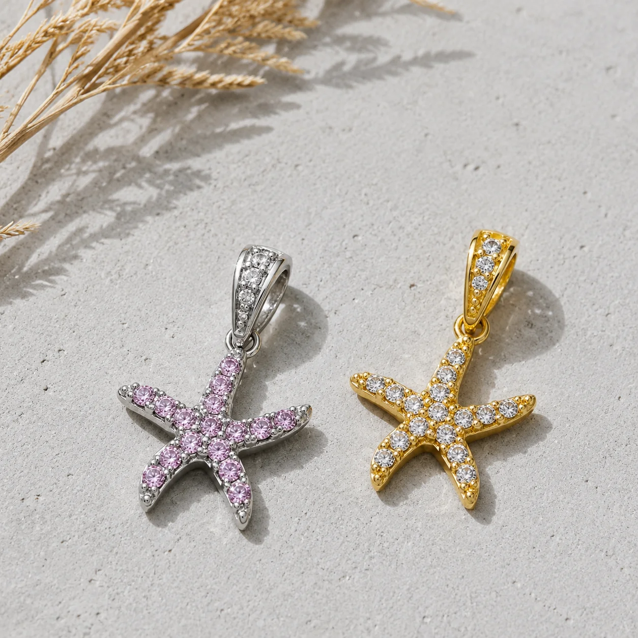 ZHENL Niedliche Y2K Ästhetik Ozean-Serie Tier-Anhänger Charms Vergoldeter Edelstahl DIY Kette Jubiläums-Geburtstags-Schmuck – Detail 38