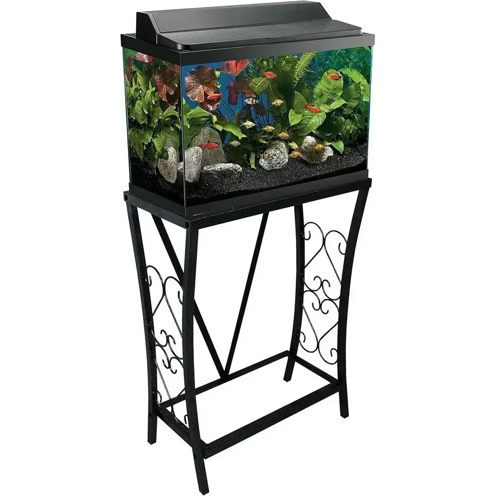 

10 Gallon Black Metal Aquarium, 20.9 Length x 11 Width
