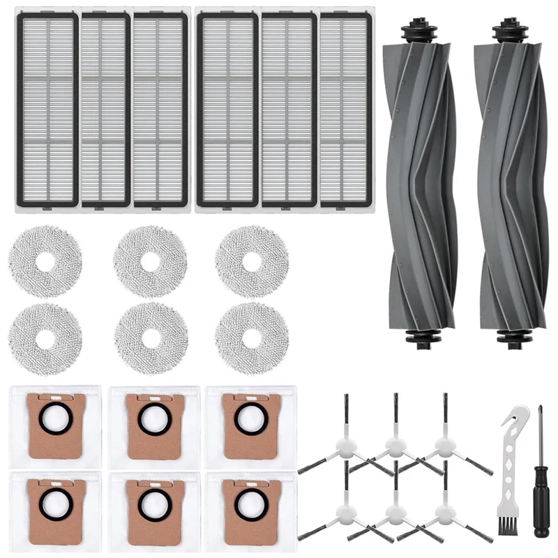 

Запасные части M04K для Dreame L10 Ultra / L10s Ultra / L10s Pro Gen 2 / Xiaomi X10+ / X20+: щетка для пылесоса, насадка для влажной уборки, фильтр, мешок для сбора пыли