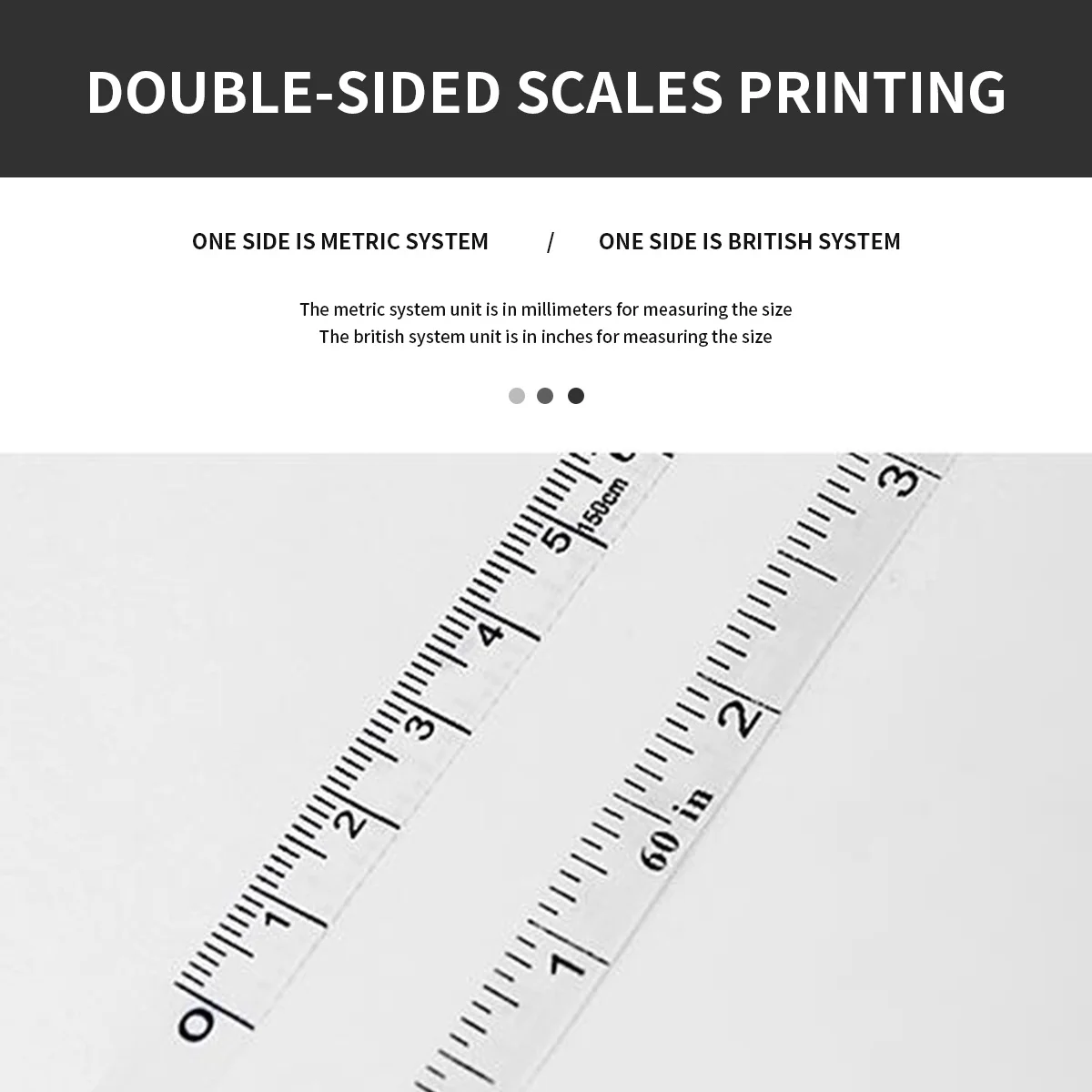 

1pc Black Mini Round Tape Measure White Portable Flexible Ruler For Home Outdoor Measurement Instrument Tool