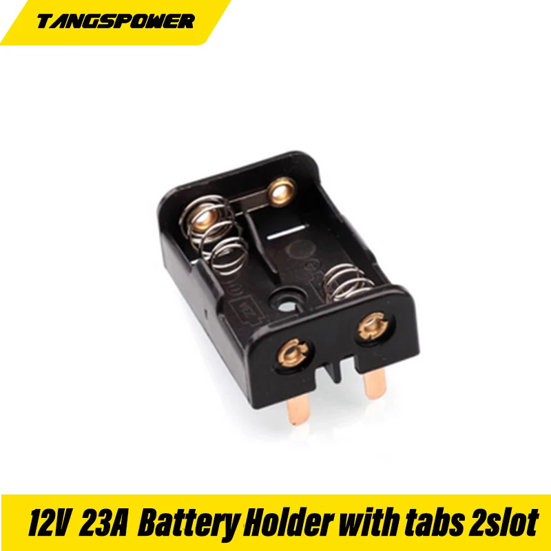 12V uchwyt na zacisk baterii 23A do schowka 23A/A23 z brązowymi szpilkami/PCB pinem 1 gniazdo 2 gniazdo opcjonalne