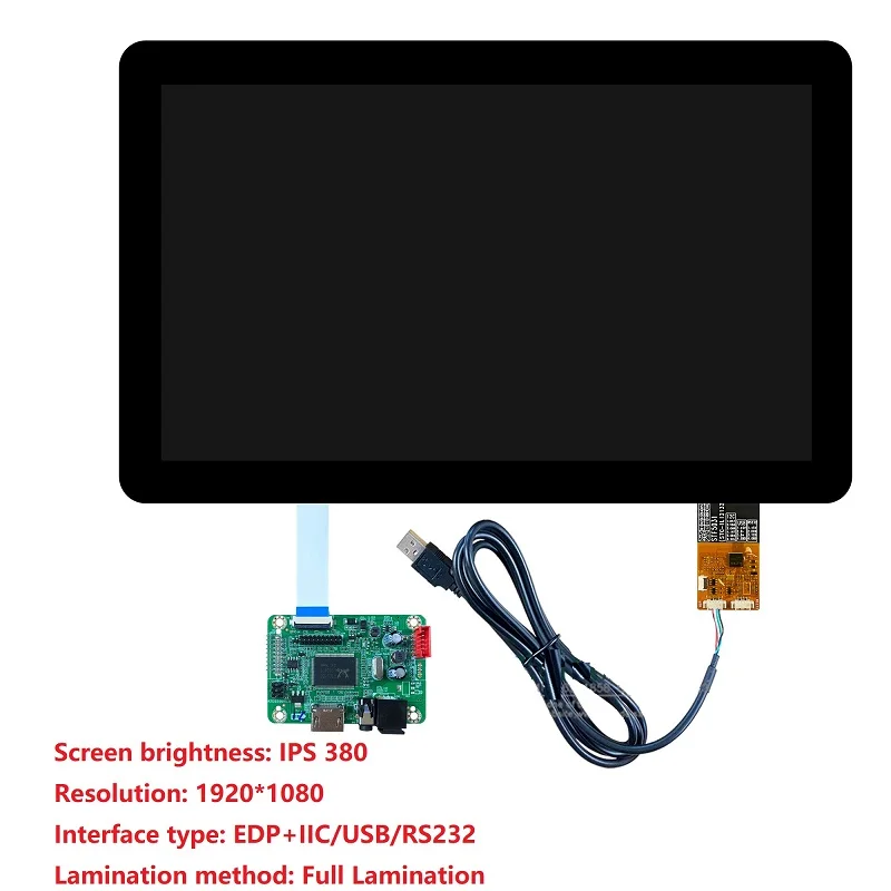 Imagem -06 - Capacitivo Touch Screen Mais Lcd tipo de Interface: Edp Lvds Iic Usb Rs232 Múltiplas Resoluções 4.3 10.1 13.3 15.6 Gt911