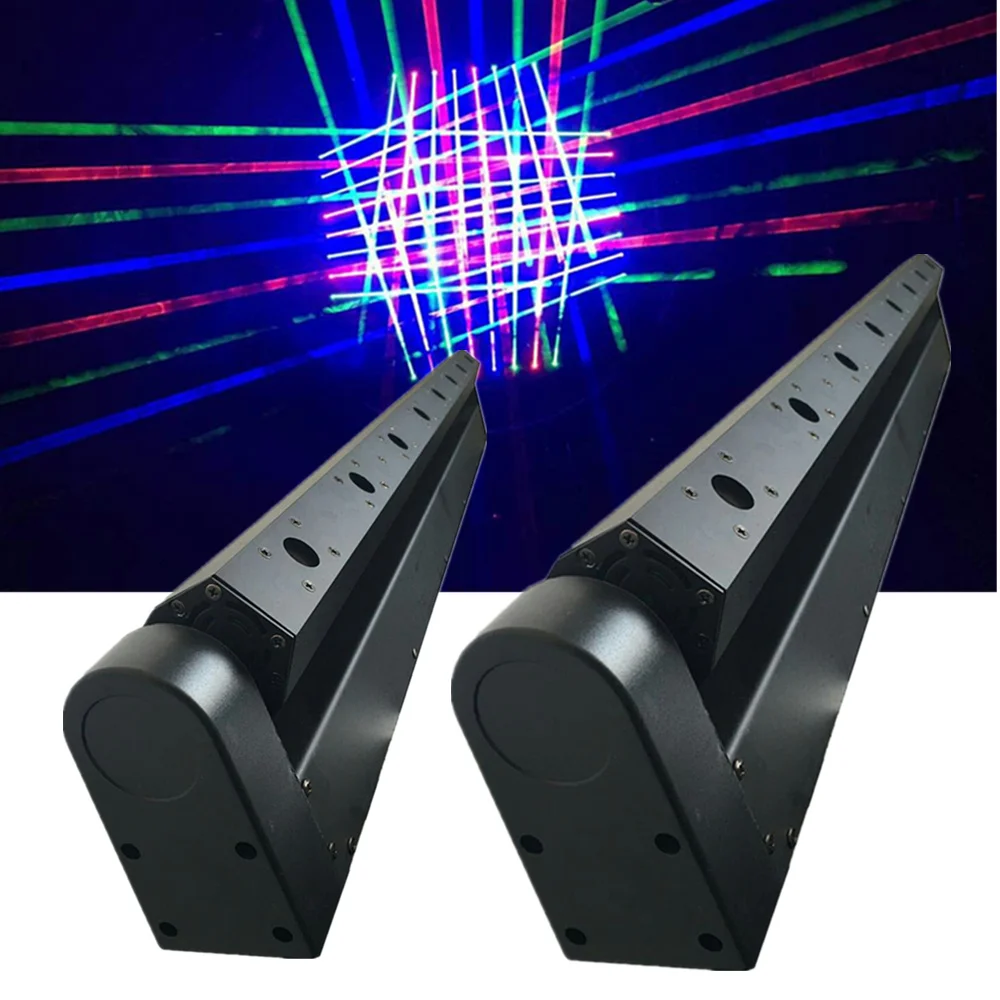 

4pcs/lot Dj Laser Lighting 8 Eyes rgb 500mw Red Beam Laser Moving Head Light for Disco Nightclub Bar