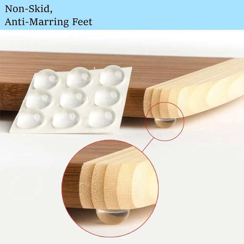 Clear/black Door Stops Self adhesive Silicone Rubber Pads Cabinet Bumpers Rubber Damper Buffer Cushion Furniture Hardware