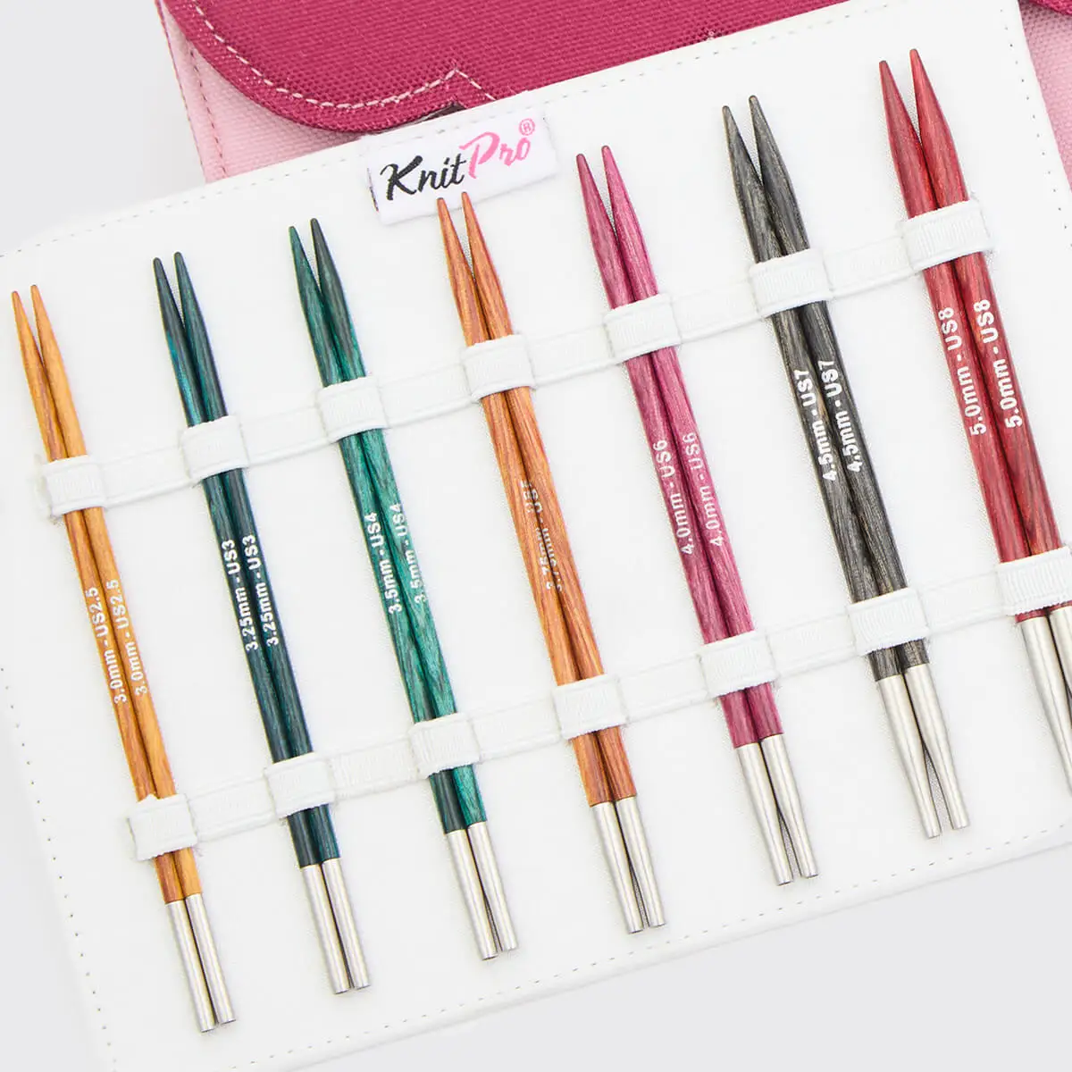 New Knitpro Dreamz Midi Interchangeable Needle Sets(13cm&10cm)  Set of 7 pairs of Interchangeable Tips