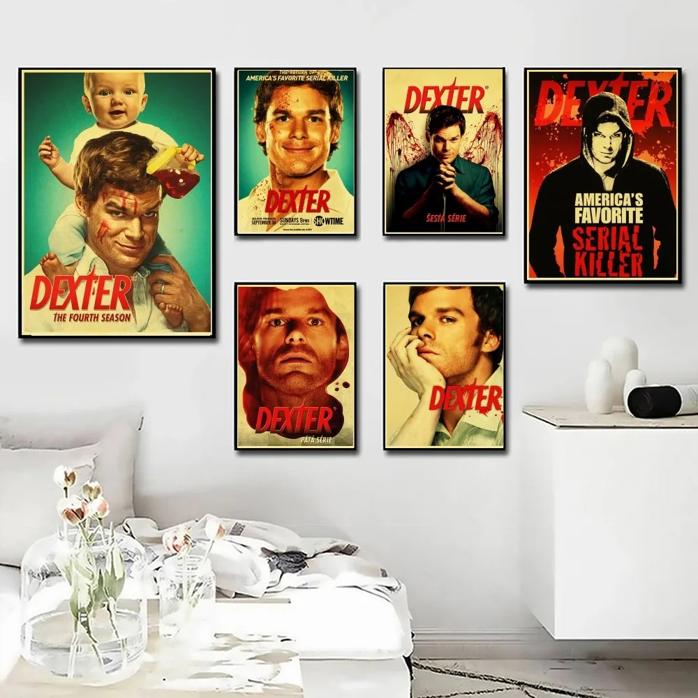 1pc Dexter TV Series Poster Poster Art Print Bar Living Room Furniture Decor