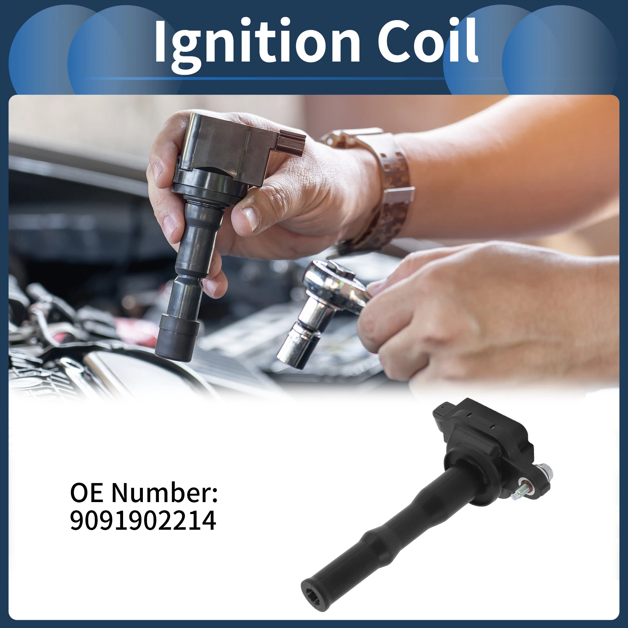 

UXCELL Ignition Coil Ignition Coil Pack No.9091902214 for Toyota Camry 1994-1995