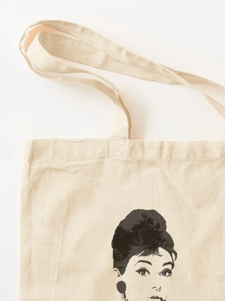 أودري هيبورن حمل حقيبة حمل الحقائب القماش أكياس سيدة حقيبة لطيف حمل حقيبة التسوق النسائية #3