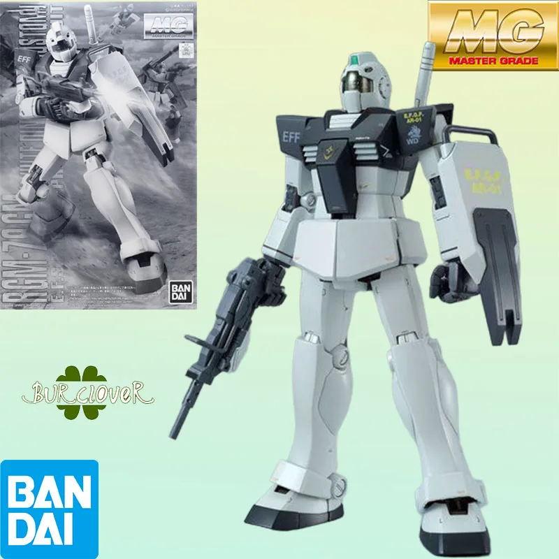 

Bandai Original MG GM RGM-79 1/100 Anime Action Figure Assembly Model Toys Collectible Model Ornaments Gifts For Children GUNDAM