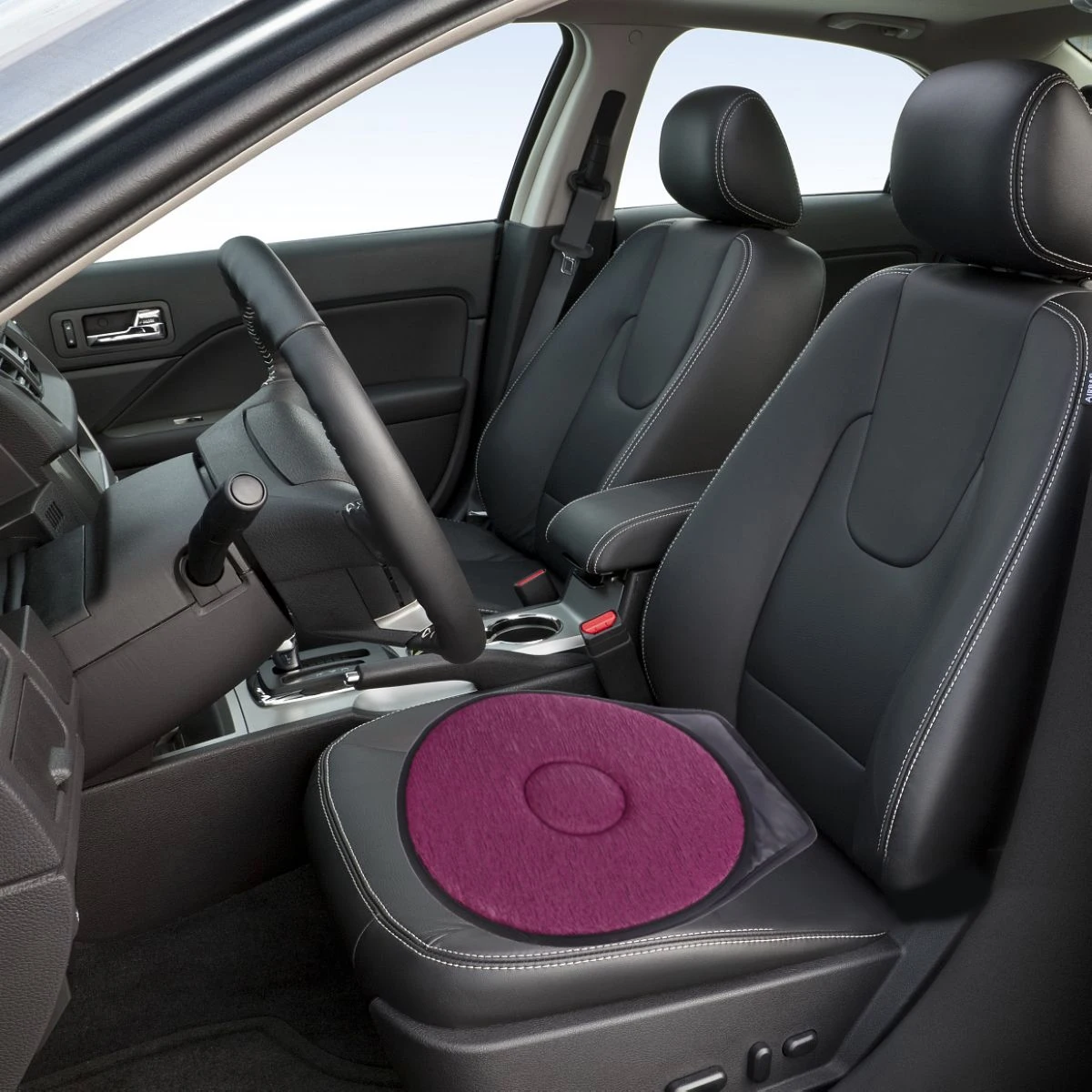 

360 Degree Rotating Cushion Car Base Mat for Elderly Breathable Swivel Seat Pad Portable Lightweight Disc Work Chair Carseat