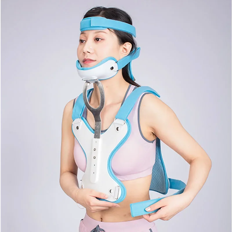 Thoracic Orthosis Adjustable Head Neck Chest Orthotics Cervical Vertebra Rehabilitation Support Stabilizer