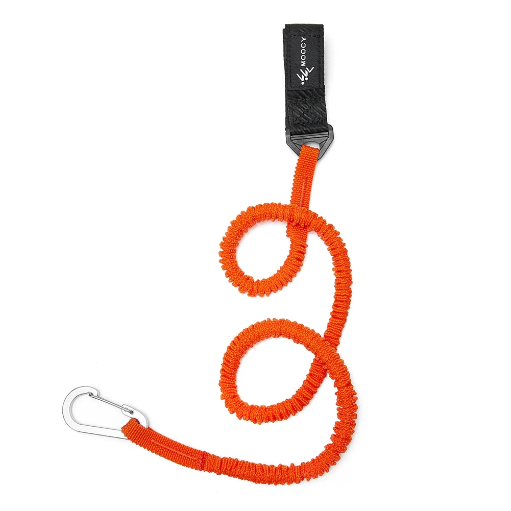 Elastic Kayak Paddle Leash Safety Hook Coiled Lanyard Cord Rope Boat Accessories Heavy Duty Canoe Paddle Leash