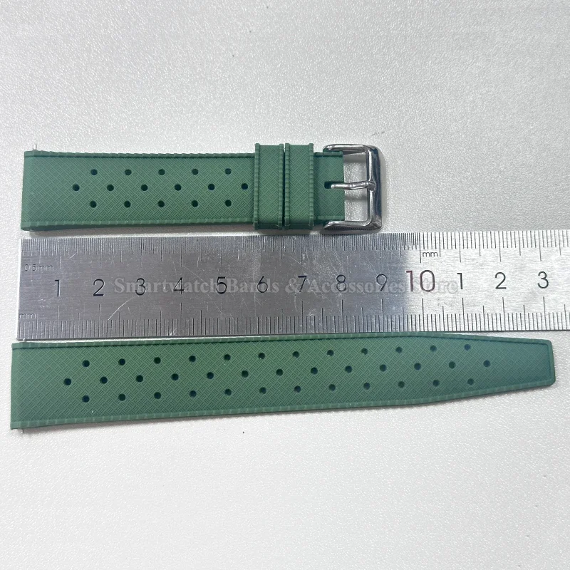 Силиконовый ремешок для часов Tropic 18 мм, 20 мм, 22 мм для Seiko, Fossil, ремешок на запястье для Oris, быстросъемный сменный резиновый браслет